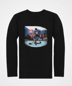 tricko s dlhym rukavom slovensko hokejista cierna