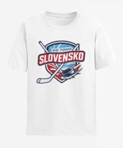 tricko slovensko hokejky biela
