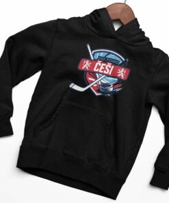 mikina s kapucni cesi hokejky cerna