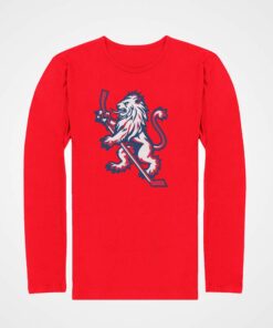 tricko s dlouhym rukavem cesky lev cervena
